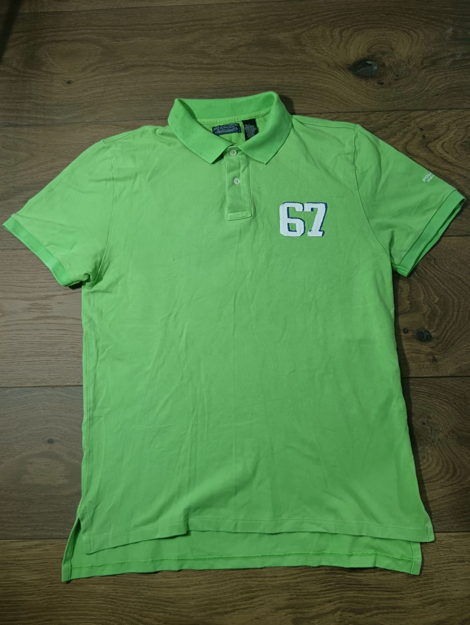Vintage Polo Jeans Co. Ralph Lauren Green Polo Shirt Size L 67 Patch